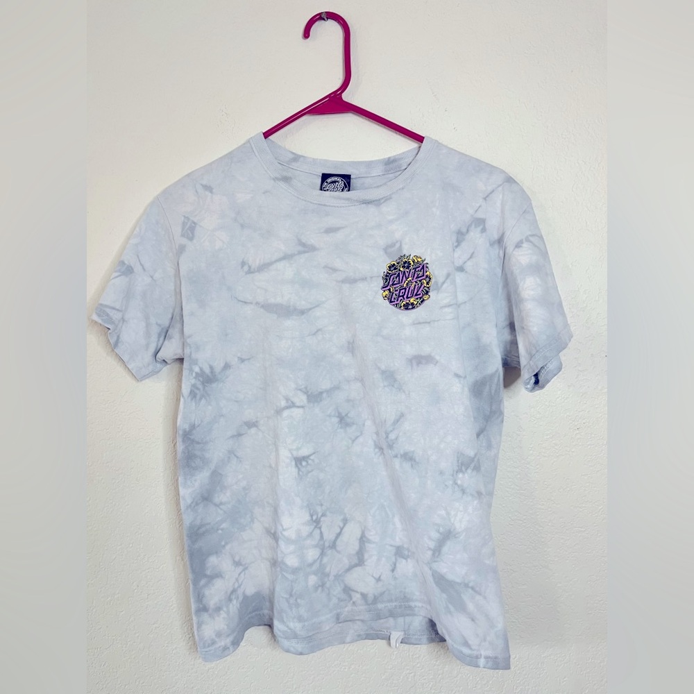 SANTA CRUZ Colored Poppy Dot Girls Tie Dye Tee